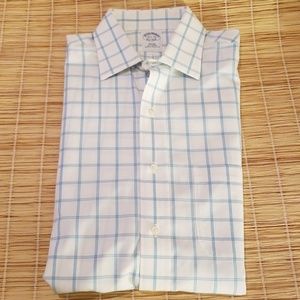 Brooks Brothers White, Blue Button Down